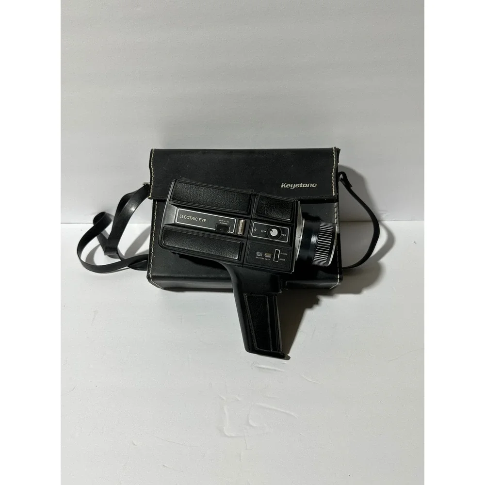 Vintage Keystone XL204 Electric Eye Movie Camera with Case Untested parts only